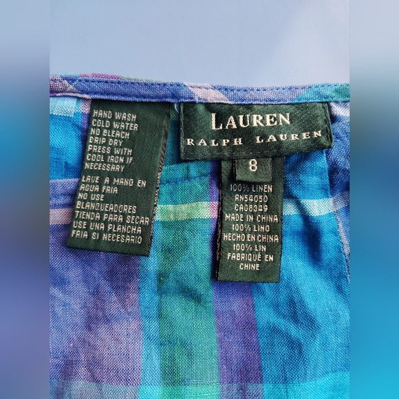 Vintage Linen Ralph Lauren Sarong - Picture 5 of 5